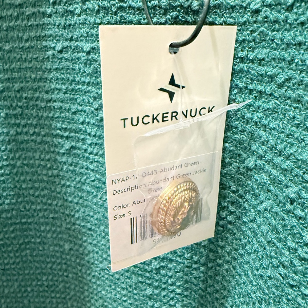 NWT Tuckernuck Emerald Green Tweed Jackie Dress NWT - Picture 9 of 10